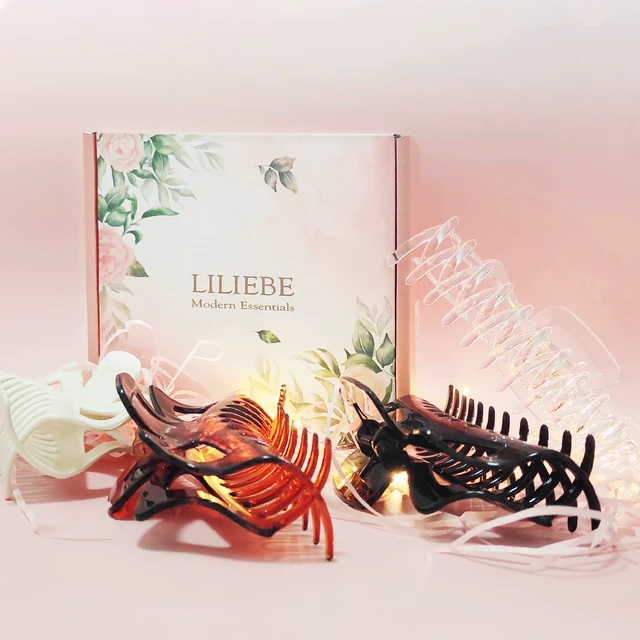 Alt view image 6 of 6 - 5.5 Large Hair Claw Clips, Big Hair Clips Enough to Hold Your Hair, Hair Clips for Women Thick Hair (Shiny-4pcs)