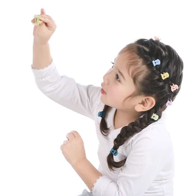 Alt view image 4 of 6 - Mini Hair Claw Clips for Girls and Women, Funtopia 72 Pcs Small Hair Clips | Plastic Hair Clip Pins Clamps Non Slip Tiny Jaw Clips for Bangs and Styling (20 Colors, 0.6 Inch / 1.5 cm)