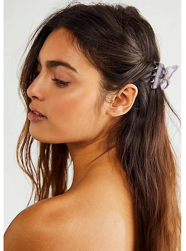Alt view image 2 of 7 - Hair Clip, Butterfly Cute Hair Claw Clips 1.9" for Thin Hair, 4 Count