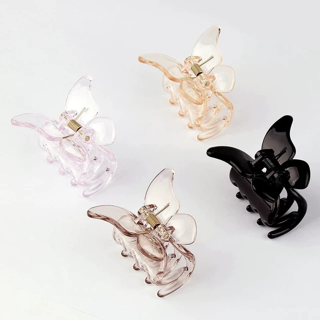 Alt view image 5 of 7 - Hair Clip, Butterfly Cute Hair Claw Clips 1.9" for Thin Hair, 4 Count