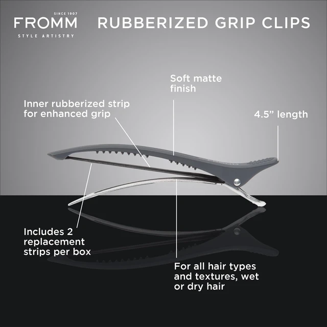 Alt view image 2 of 5 - F5025 Extra Grip Rubberized Clip (Pack of 4)