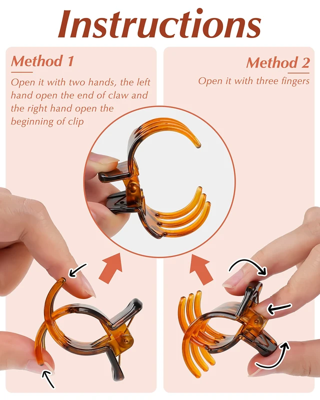 Alt view image 4 of 7 - Medium Hair Clips, 18 Pcs 1.38 Inch Hair Claw Clips, No-Slip Jaw Clips for Women and Girls