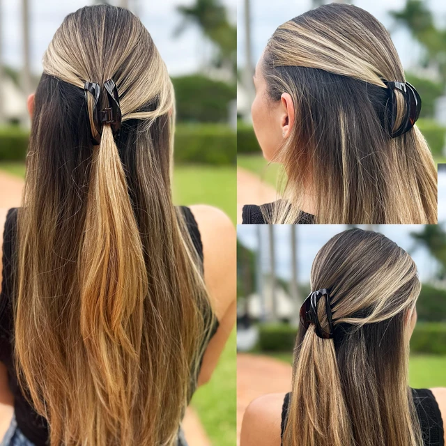 Alt view image 2 of 6 - Paris CP1562 French Hair Clip for Women Tortoise Shell Small Girls Hair Claw Clips Jaw Fashion Durable Styling Hair Accessories for Women, Strong Hold No Slip Grip, Made in France