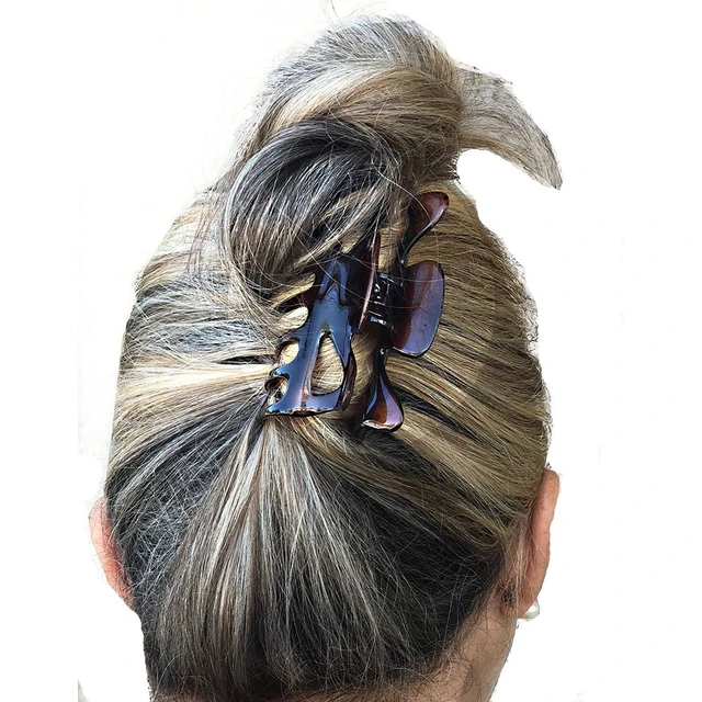Alt view image 2 of 7 - Paris CP42 French Hair Clip for Women, 3.5 inch Tortoise for Thick Volume Hair, Girls Hair Claw Clips Jaw, Durable Styling Hair Accessories for Women, Strong Hold No Slip Grip, Made in France