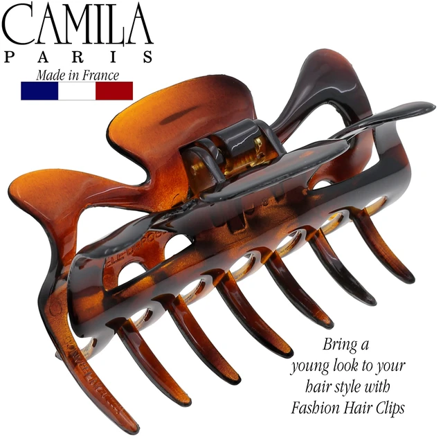 Alt view image 7 of 7 - Paris CP42 French Hair Clip for Women, 3.5 inch Tortoise for Thick Volume Hair, Girls Hair Claw Clips Jaw, Durable Styling Hair Accessories for Women, Strong Hold No Slip Grip, Made in France