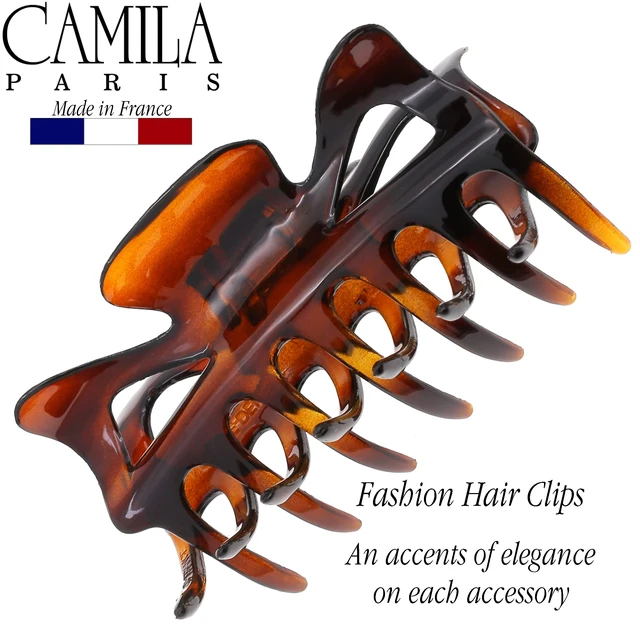 Alt view image 4 of 7 - Paris CP42 French Hair Clip for Women, 3.5 inch Tortoise for Thick Volume Hair, Girls Hair Claw Clips Jaw, Durable Styling Hair Accessories for Women, Strong Hold No Slip Grip, Made in France