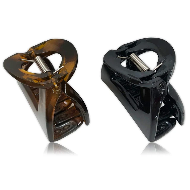 Alt view image 2 of 4 - No-Slip Grip 5.5 cm Jaw Clips, women unisexAll Day Hold, 2-Count Per Pack (1-Pack Total)
