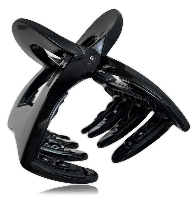 Alt view image 3 of 4 - No-Slip Grip 5.5 cm Jaw Clips, women unisexAll Day Hold, 2-Count Per Pack (1-Pack Total)