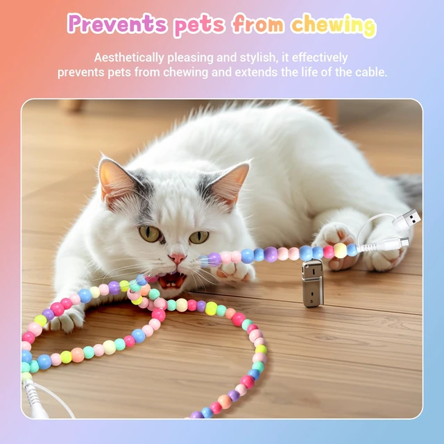 Alt view image 5 of 7 - USB C Cable 4 in 1 Beaded for iPhone USB Charger Cord 3.3FT Colored | Multi Fast Charging Cable 66W Chubby USB A Type C IOS Cable Compatible with iPhone 18 17 16 Pro Max/iPad/Galaxy S26 S25 S24