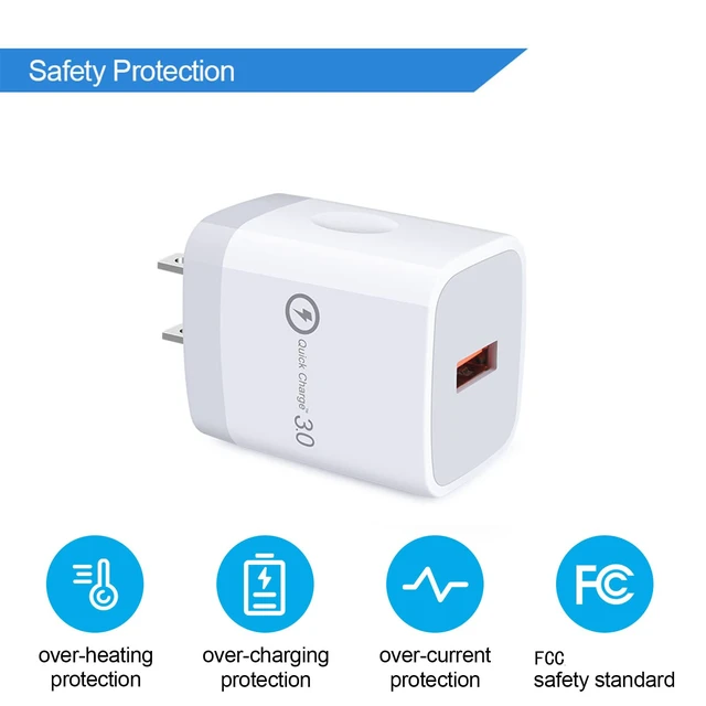 Alt view image 5 of 7 - Quick Charge 3.0 Fast Charger Compatible LG Stylo 4/5/6, LG G5 G6 G7 G8 V20 | V30 V40 V50 ThinQ, Samsung Galaxy S24 S23 S22 S21, 18W Rapid Wall Charger with 6Ft USB Type C Charging Cord Cable