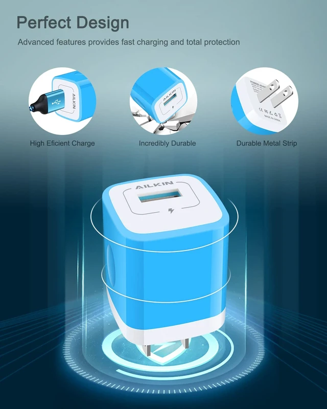 Alt view image 2 of 7 - Android Charger for Samsung Galaxy A17 A16 S24 S26 Ultra S25 A15 A14 iPhone | 17 16e 16 18 Pro Max 15Pro, Google Pixel 11 10 9a 9 8 7 Pro USB C Charger Block +6 Ft USB to USBC Cable Fast Charging