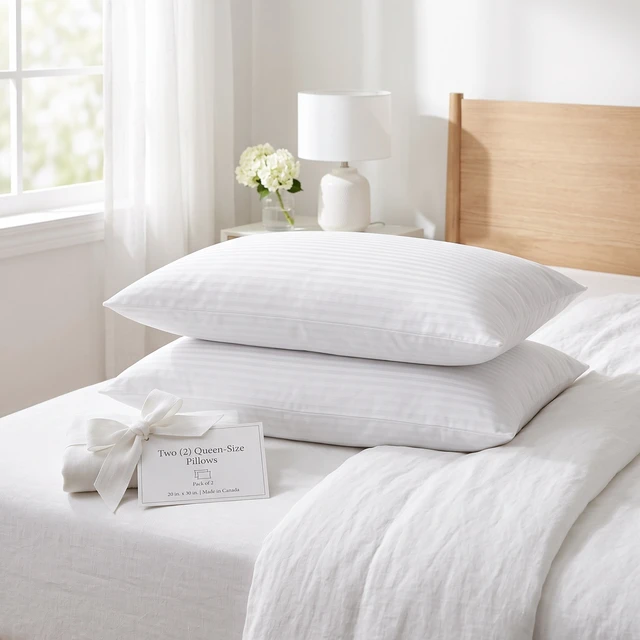 Alt view image 4 of 7 - HMD Windsor Bed Pillows (Set of 2) Down Alternative Microfiber Hotel Pillows