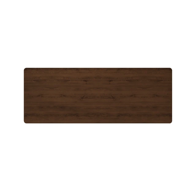 Alt view image 7 of 7 - HMD Dario Modern Wood Writing Desk with Spacious Tabletop & 2 Built-In Drawers, Clean-Lined Design for Home Office, Study & Creative Workspace