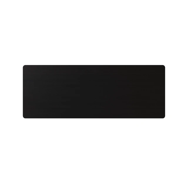 Alt view image 7 of 7 - HMD Serafina Writing Desk with Spacious Tabletop and Built-In Drawer, Natural Wood Grain Finish, Modern Design for Home Office or Study Black