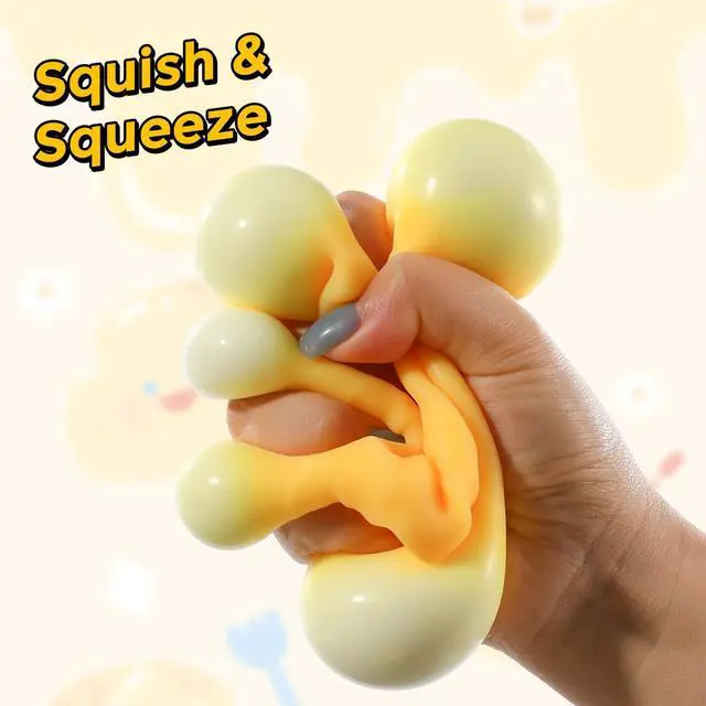 Alt view image 4 of 6 - Big Cheese Squishy (10cm), Jumbo Squishy Cheese Block Stress Relief Fidget Toy,Large Size Viral Squeeze Toys for Holiday & Birthday Gifts (4 Inch)