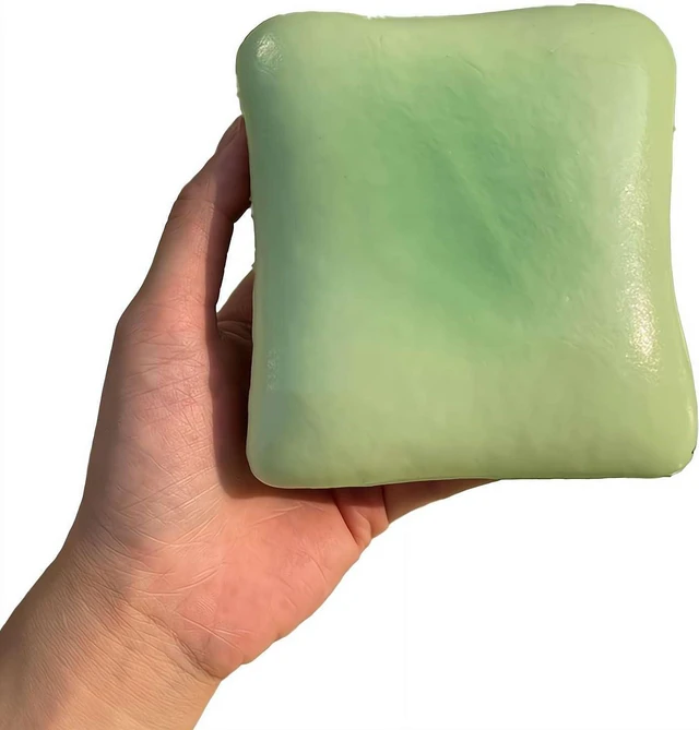 Alt view image 2 of 5 - Generic Brand Bread Butter Squishy,Slow Rising SquishyStocking Stuffers,Stress BallsStress Relief & Fidget Toys for ADHDParty Favor Gift green