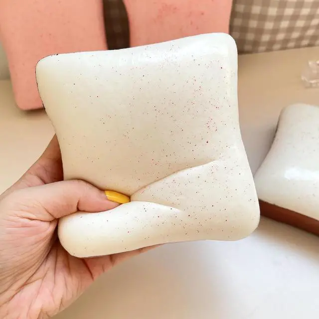 Alt view image 2 of 7 - Generic Brand Bread Butter Squishy Slow Rising Stress Relief Fidget Toy Party Favor Gift Stocking Stuffer Stress Ball for ADHD