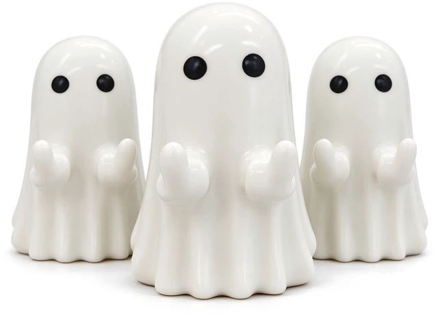 Main image of Generic Brand 3PCS Halloween Ghost Figurine Ghost Decor Funny Ghost Statue Cute Ghost Figurine Ghost Statue Halloween Decoration for Gift Props Tabletop Home Decor New Year's Gifts