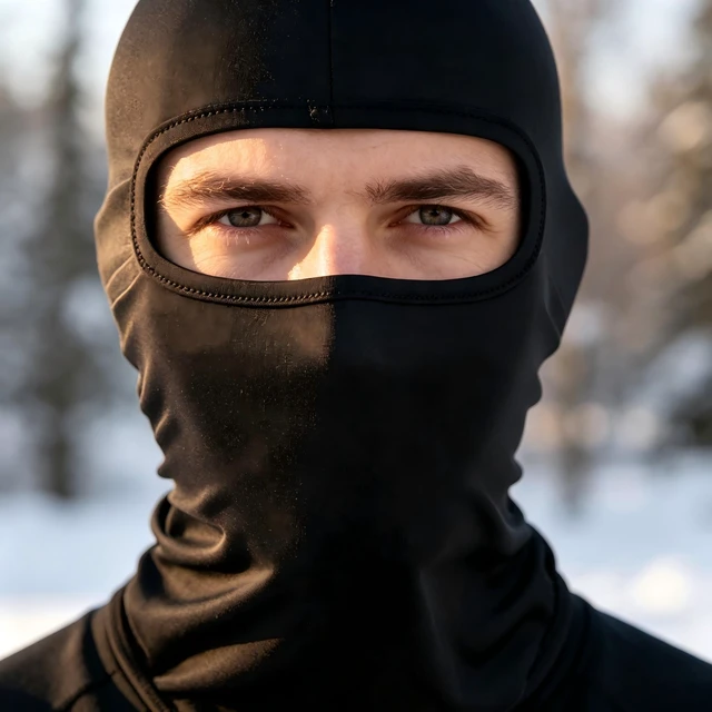 Alt view image 3 of 7 - Generic Brand Black Balaclava Ski Mask Head Mask Full Face Mask Windproof Sun UV Protection Hood for Women Men 3pcs