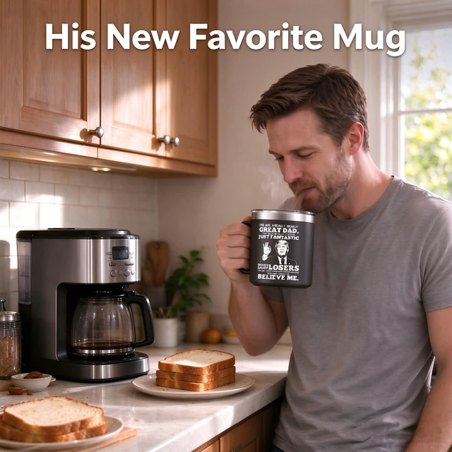 Alt view image 3 of 7 - Generic Brand Fathers Day Gifts 14 oz Black Tumbler Mug for Dad Gifts from Daughter Son, Christmas Birthday Step Dads Father in Law Bonus Daddy, Stainless Steel Insulated Travel Cup
