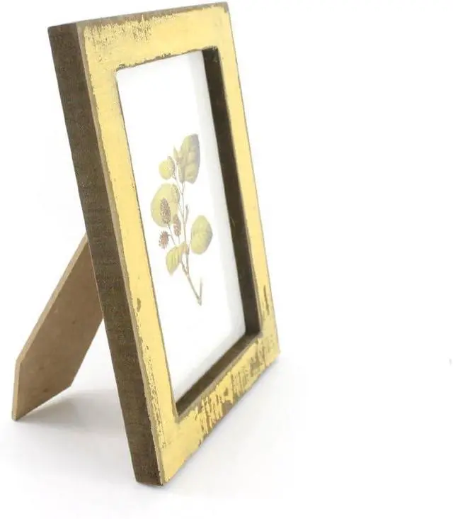 Alt view image 3 of 6 - 4x6 Inches Simple Rectangular Desktop Family Picture Photo Frame (Yellow)