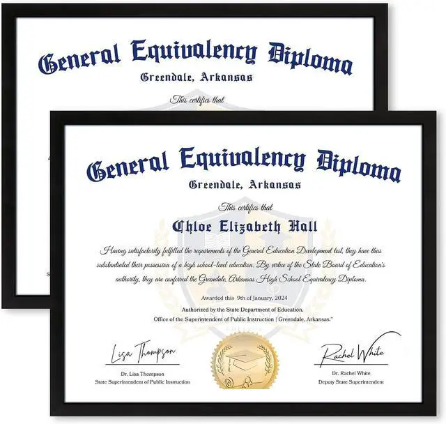 Main image of FIXSMITH 11x14 Diploma Frame, 2 Pack Black Picture Frames with Clear Plexiglass, Certificate Frames for Wall Display, 11x14 Document Frame, High School Diploma Frame