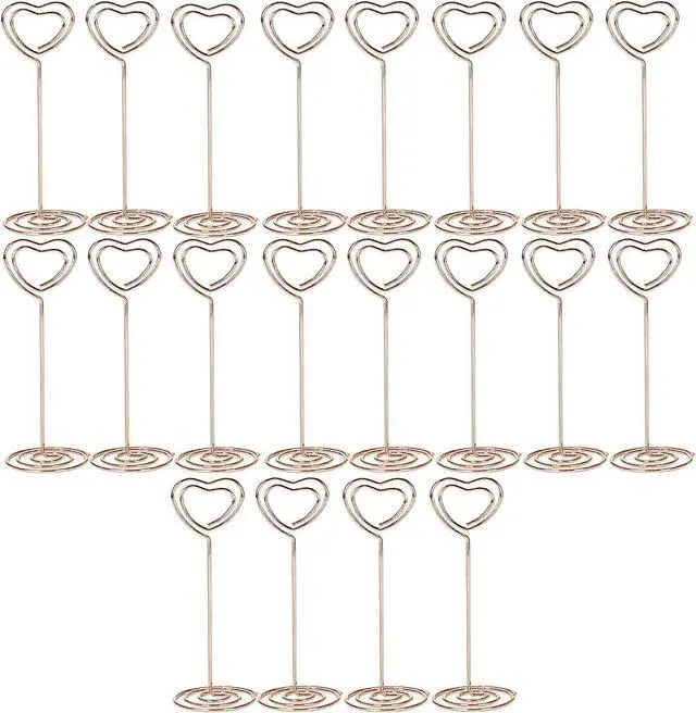 Main image of 20 Pcs Wedding Table Numbers Holders, Place Card Stands, Rose Gold