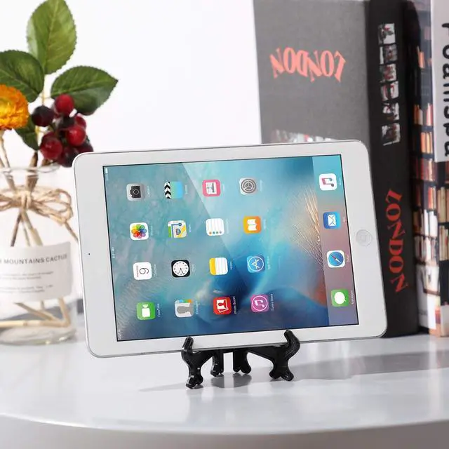 Alt view image 5 of 6 - Boao 24 Pcs 4 Inch Plate Display Stands, Black Acrylic Easels for Cards