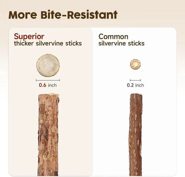 Alt view image 6 of 6 - Potaroma 3 Pack Natural Silvervine Sticks Cat Toys, Catmint Silvervine Blend Sticks, Catnip Kittens Chew Toys Teeth Cleaning, Matatabi Dental Care Cat Treat Edible Kitty Lick Toys, Package May Vary
