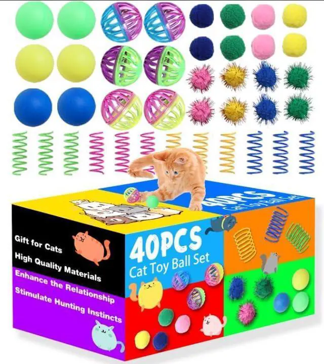 Main image of Cat Toys for Indoor Cats 40 PCS Kitten Toys