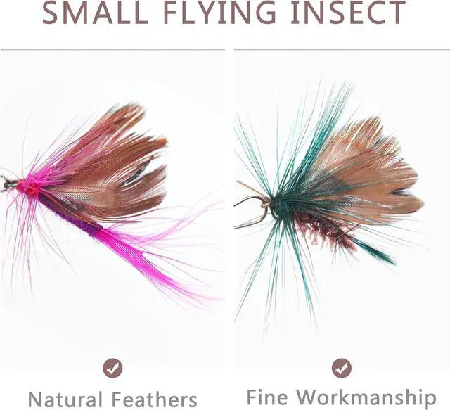 Alt view image 2 of 6 - SONGWAY Mini Cat Wand Toy Replacement - 10 Pieces Insect Worm Cat Toys Attachments, Cat Feather Toy Refills