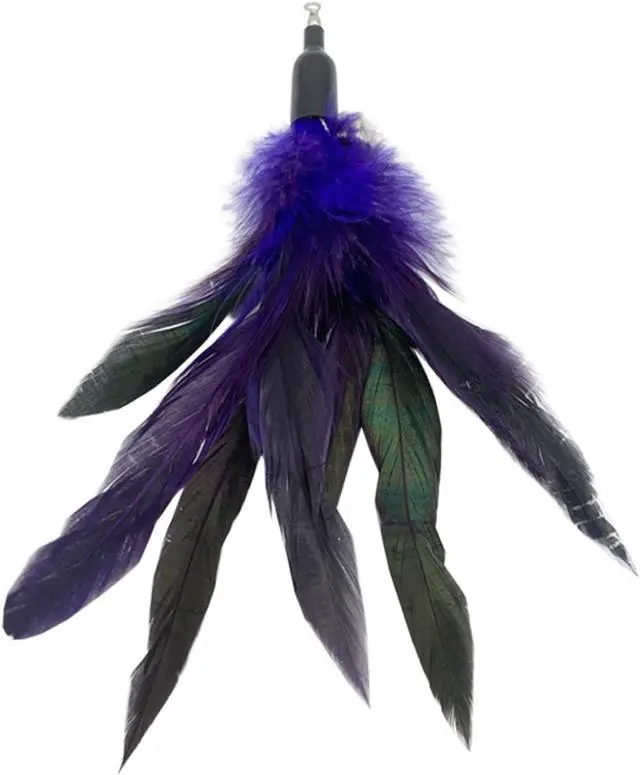 Alt view image 6 of 6 - CATENESS Cat Feather Toys Refills, 10 Pieces Cat Wand Replacement Feathers Toy for Indoor Cats