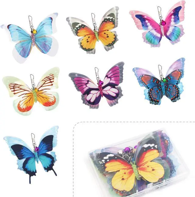 Main image of SONGWAY Cat Butterfly Toy Replacement - 7 Pieces Butterfly Cat Toys Accessories,Teaser Wand Attachments, Interactive Cat Toys for Indoor Cats Kittens