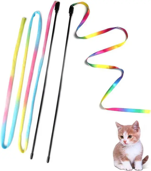 Main image of Cat Wand Toys Interactive Kitten Toys for Indoor Cats-2Pcs