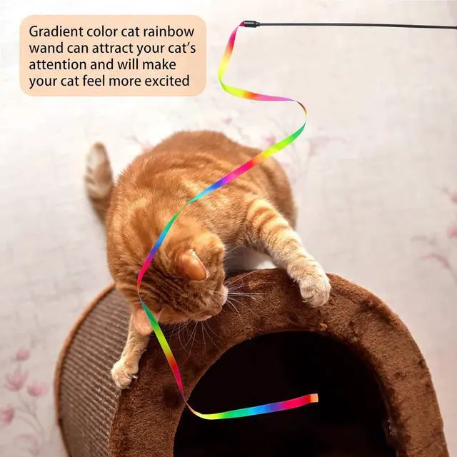 Alt view image 3 of 7 - Cat Wand Toys Interactive Kitten Toys for Indoor Cats-2Pcs