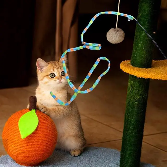 Alt view image 7 of 7 - Cat Wand Toys Interactive Kitten Toys-3 Packs