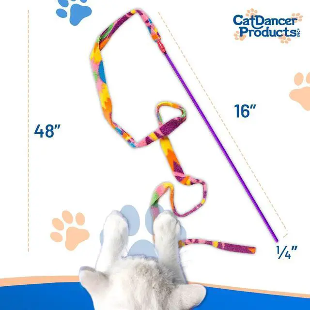Alt view image 3 of 7 - Cat Dancer Products Charmer Interactive Cat Toy
