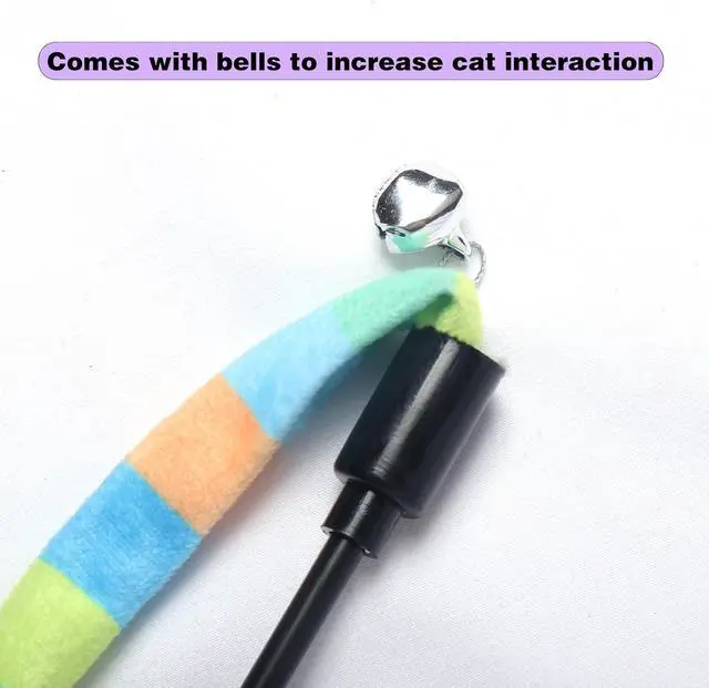 Alt view image 2 of 7 - Cat Wand Toys Interactive Kitten Toys-3 Packs