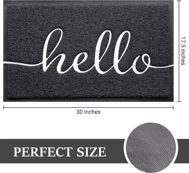 Alt view image 2 of 7 - Door Mat Welcome Mat Floor Mat for Entryway, Patio, High Traffic Areas