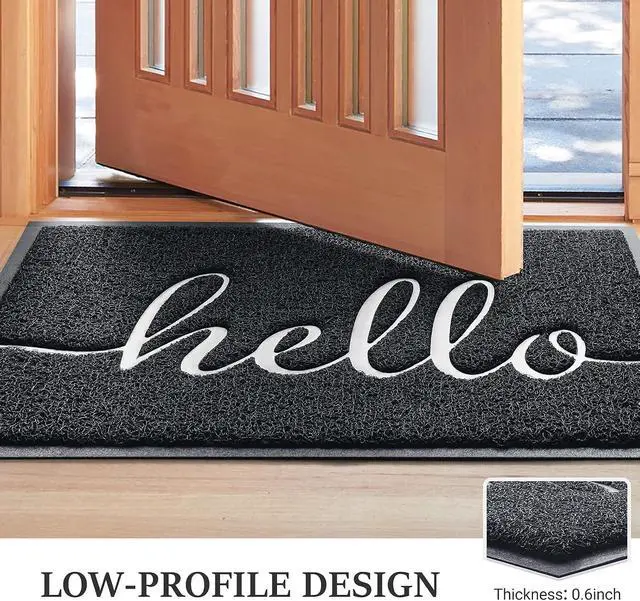 Alt view image 3 of 7 - Door Mat Welcome Mat Floor Mat for Entryway, Patio, High Traffic Areas