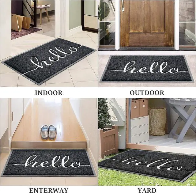 Alt view image 7 of 7 - Door Mat Welcome Mat Floor Mat for Entryway, Patio, High Traffic Areas