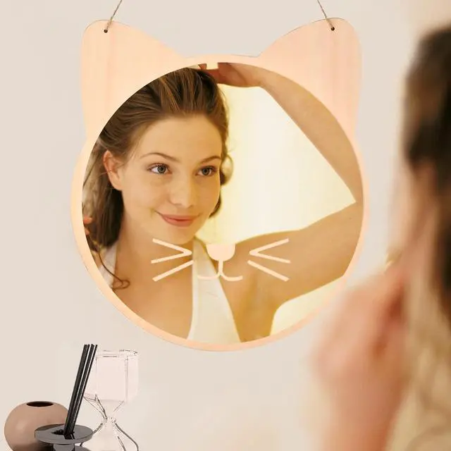 Alt view image 4 of 7 - iCAGY Plastic Kids Mirror for Wall - Safety, Hanging, Acrylic, Non-Glass