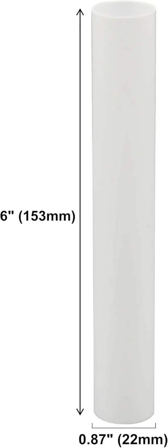 Alt view image 2 of 5 - Creative Hobbies® 6" White Plastic Candle Covers Sleeves Chandelier Socket Covers ~ 6 Inch Candelabra Base | Set of 12
