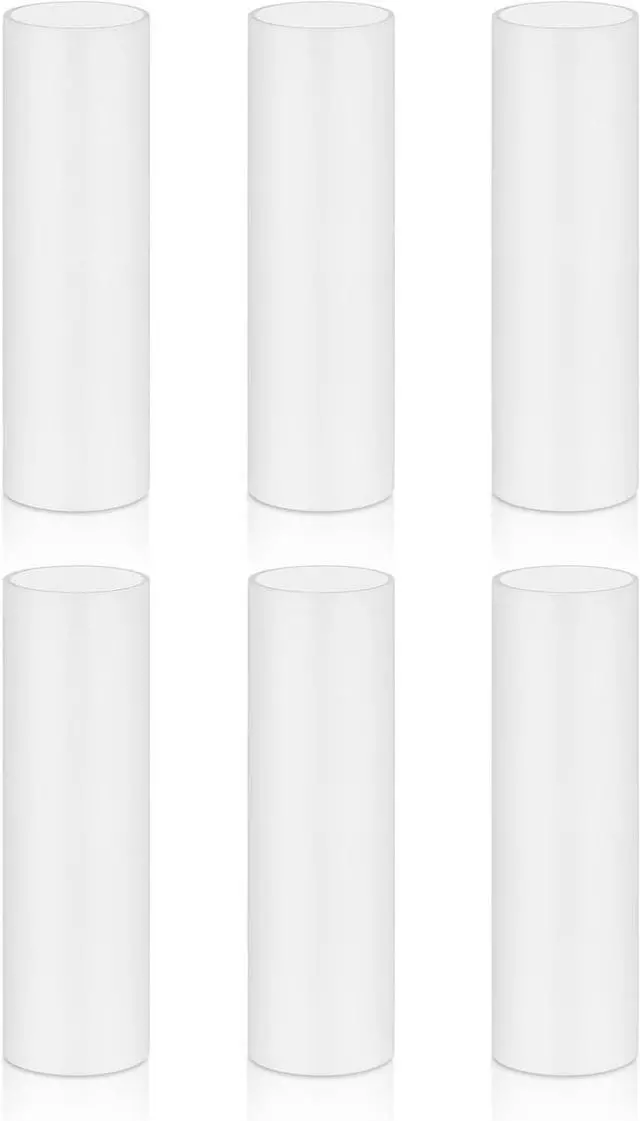Main image of 3 Inch Tall White Plastic Candle Covers Sleeves,Chandelier Socket Sleeves,Candelabra Base E12 Socket Covers Set of 6