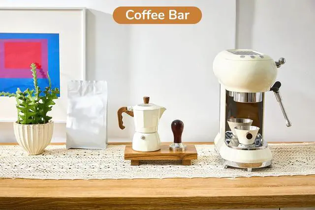 Alt view image 6 of 7 - X-Small 8.5" Acacia Wood Riser Pedestal Stand for Kitchen Counter