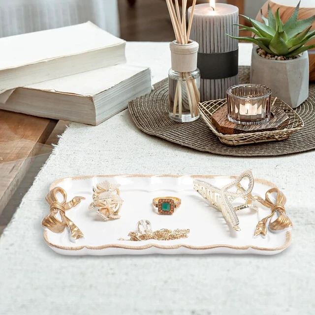 Alt view image 4 of 7 - Warmtree Bow Jewelry Tray, Coquette Trinket Dish, Vanity Decor