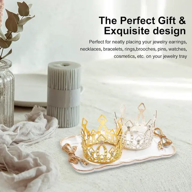 Alt view image 5 of 7 - Warmtree Bow Jewelry Tray, Coquette Trinket Dish, Vanity Decor