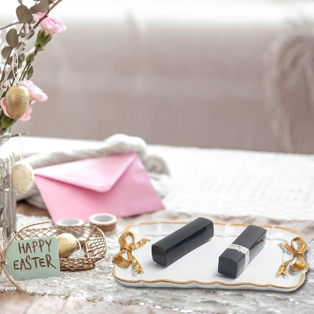 Alt view image 6 of 7 - Warmtree Bow Jewelry Tray, Coquette Trinket Dish, Vanity Decor