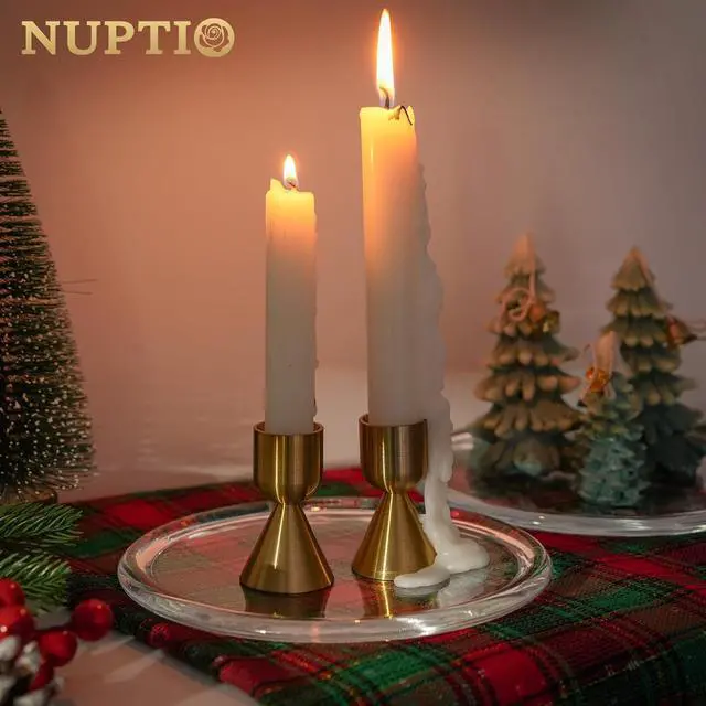 Alt view image 5 of 6 - NUPTIO Glass Candle Plate, 7 Inch, for Pillar Candles