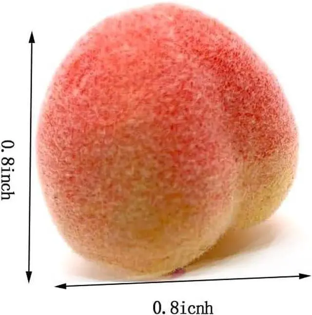 Alt view image 3 of 7 - Aliotech 30Pcs Artificial Peach Fake Peach Mini Fruit Small Peach Simulation Lifelike for Home Cabinet Table Party Kitchen Decoration Photography Prop
